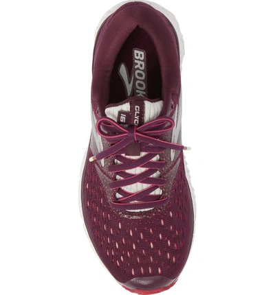 Shop Brooks Glycerin 16 Running Shoe In Purple/ Pink/ Grey