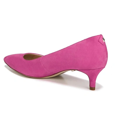 Shop Sam Edelman Dori Pump In Retro Pink Suede