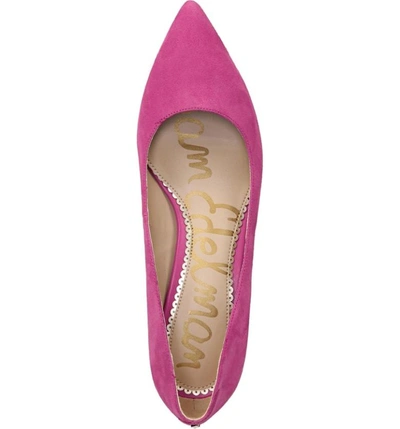 Shop Sam Edelman Dori Pump In Retro Pink Suede