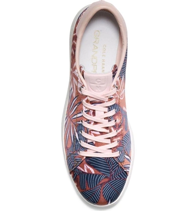 Shop Cole Haan Grandpro Tennis Shoe In Tropical Palm Print Fabric