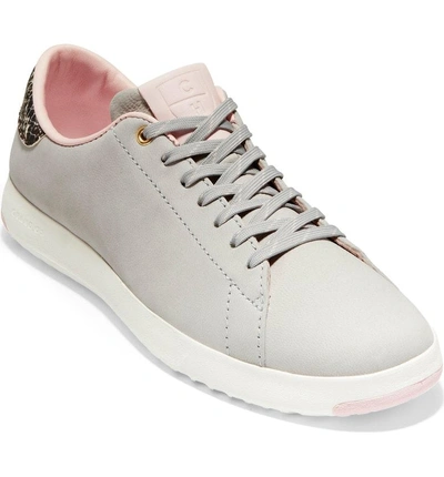 Shop Cole Haan Grandpro Tennis Shoe In Vapor Grey Nubuck