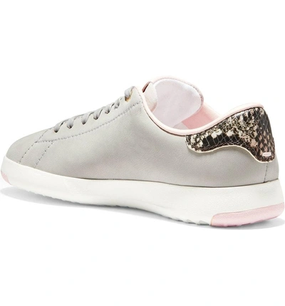 Shop Cole Haan Grandpro Tennis Shoe In Vapor Grey Nubuck