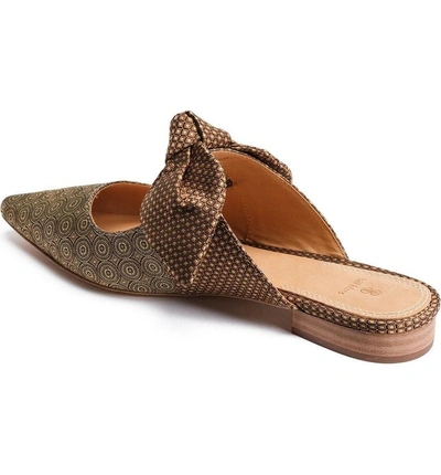 Shop Bill Blass Sabrina Knotted Mary Jane Mule In Gold Multi