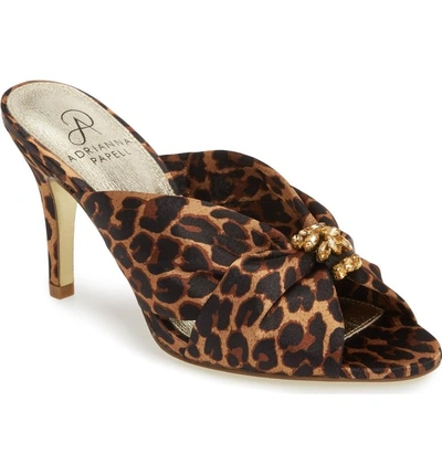 Shop Adrianna Papell Flo Sandal In Leopard Satin