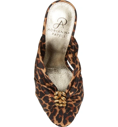 Shop Adrianna Papell Flo Sandal In Leopard Satin