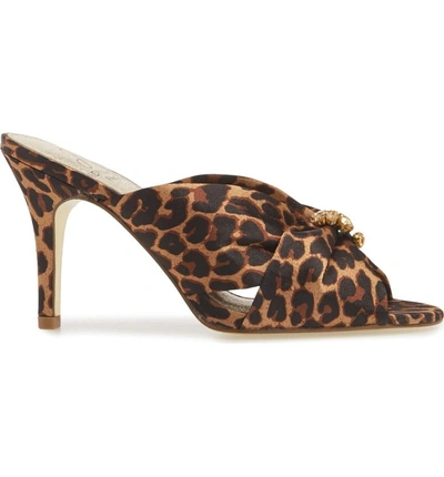 Shop Adrianna Papell Flo Sandal In Leopard Satin