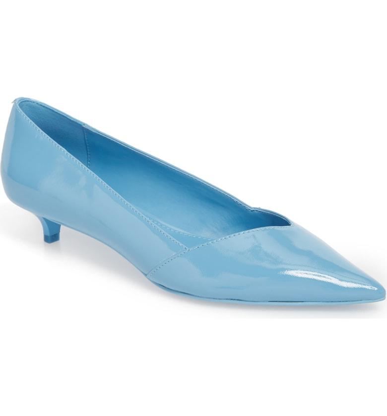 calvin klein kitten heel pumps