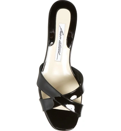 Shop Brian Atwood Cinzia Crisscross Slide In Black Patent