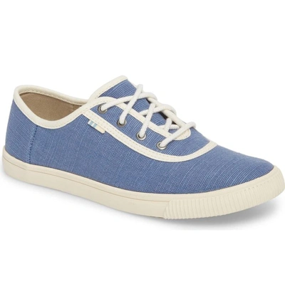 Shop Toms Carmel Sneaker In Infinity Blue Heritage Canvas