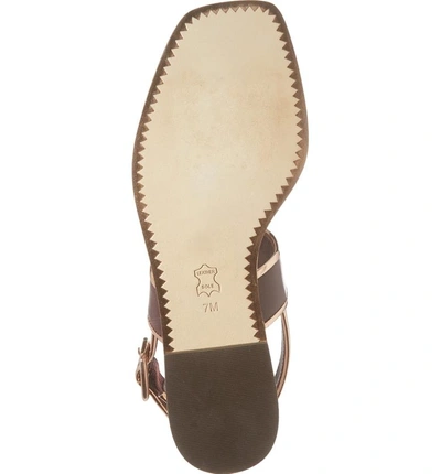 Shop Tory Burch Delaney Double Strap Sandal In Malbec/ Rose Gold