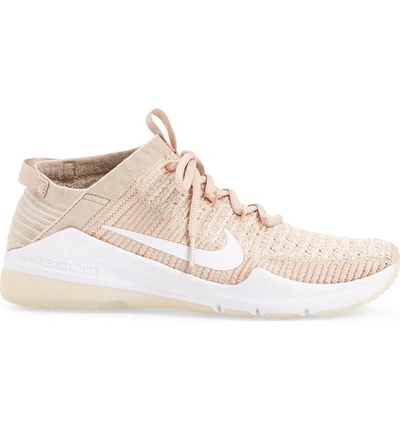 Shop Nike Air Zoom Fearless Flyknit 2 Training Sneaker In Particle Beige/ White/ Guava