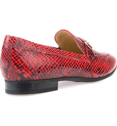 Shop Geox Marlyna Penny Loafer In Scarlet Leather