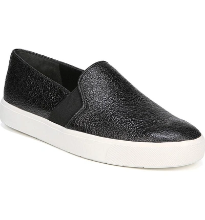 Shop Vince 'blair 12' Leather Slip-on Sneaker In Black Leather