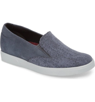 Shop Munro Lulu Slip-on Sneaker In Blue Fabric