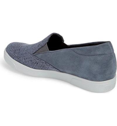 Shop Munro Lulu Slip-on Sneaker In Blue Fabric