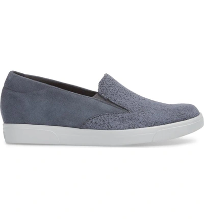 Shop Munro Lulu Slip-on Sneaker In Blue Fabric