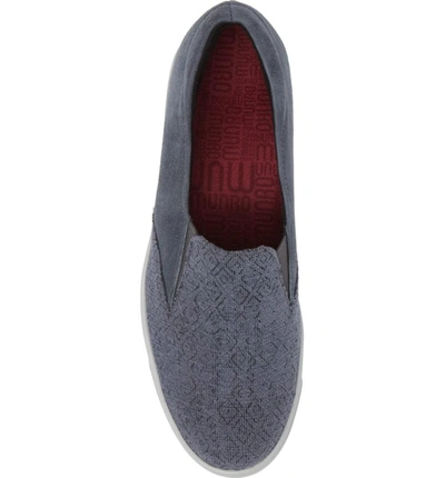 Shop Munro Lulu Slip-on Sneaker In Blue Fabric