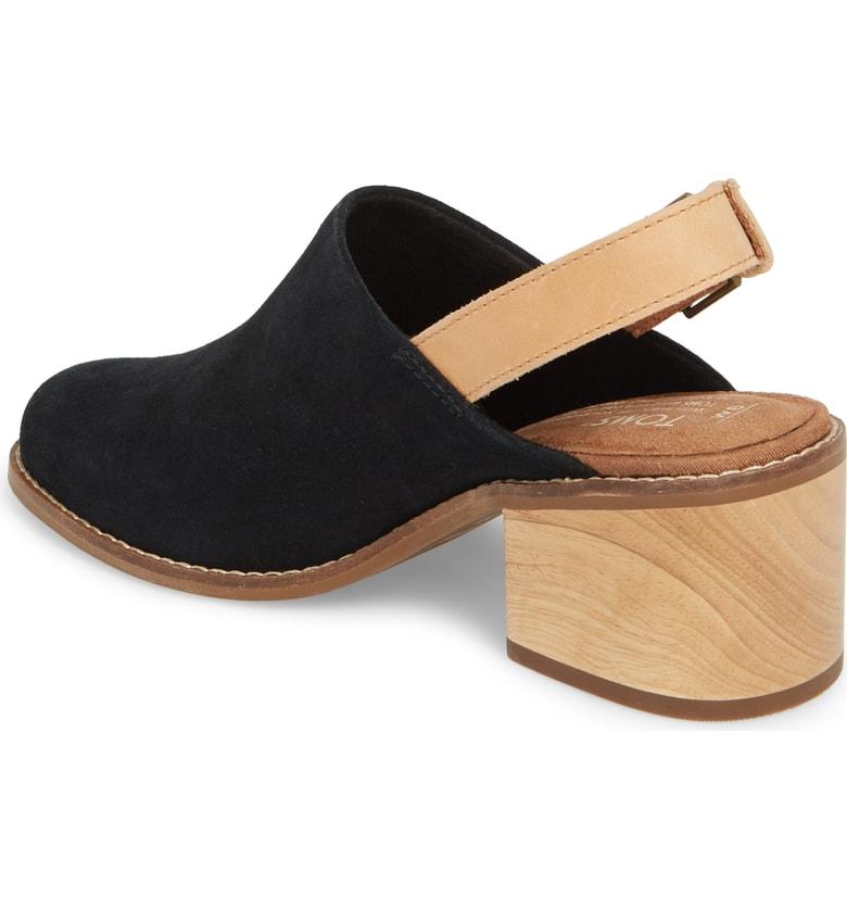 toms leila slingback black
