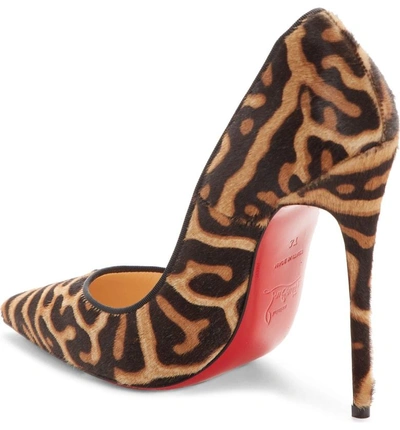 Christian Louboutin So Kate Leopard-print Red Sole Pumps In Brown ...