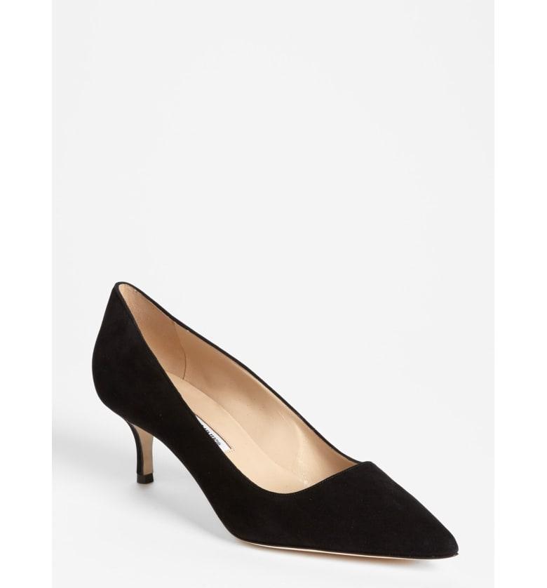 Manolo Blahnik Women's Bb 50 Suede Pumps In Black | ModeSens