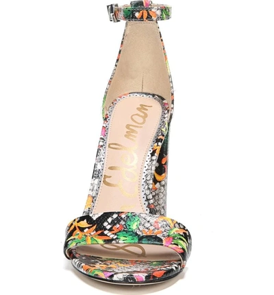 Shop Sam Edelman Yaro Ankle Strap Sandal In Bright Multi Print