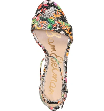 Shop Sam Edelman Yaro Ankle Strap Sandal In Bright Multi Print