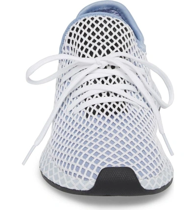 Shop Adidas Originals Deerupt Runner Sneaker In Chalk Blue/ Chalk Blue