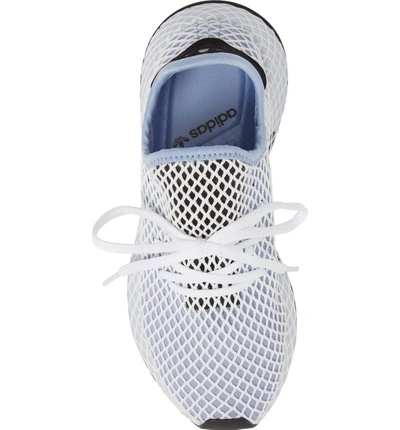 Shop Adidas Originals Deerupt Runner Sneaker In Chalk Blue/ Chalk Blue