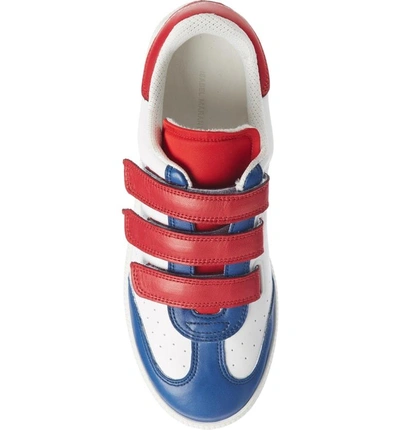 Shop Isabel Marant Beth Sneaker In White/ Blue/ Red