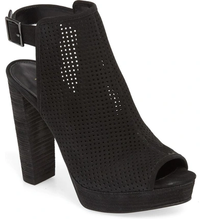 Shop Pelle Moda Paityn Platform Sandal In Black Nubuck