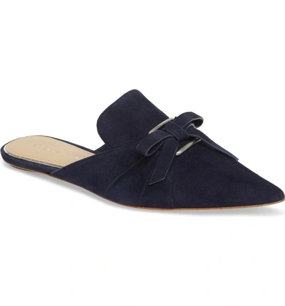 Shop Etienne Aigner Alana Mule In Navy Suede