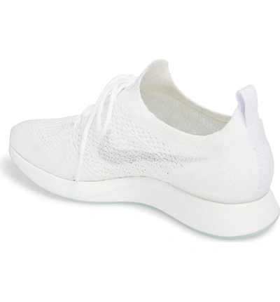 Shop Nike Air Zoom Mariah Flyknit Racer Sneaker In White/ Pure Platinum