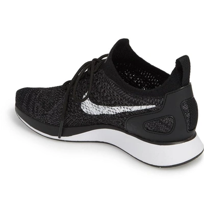 Shop Nike Air Zoom Mariah Flyknit Racer Sneaker In Black/ White/ Dark Grey