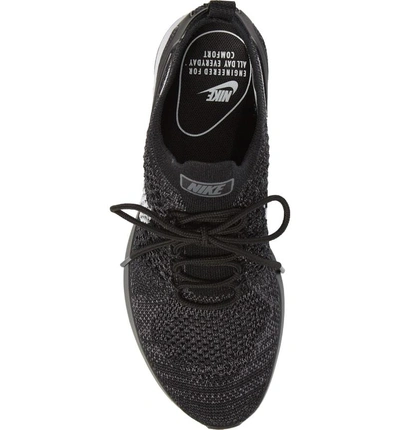Shop Nike Air Zoom Mariah Flyknit Racer Sneaker In Black/ White/ Dark Grey