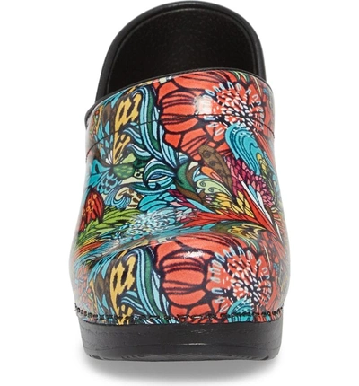 Shop Dansko Professional Clog In Deco Floral Patent Leather