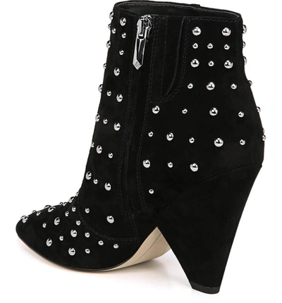 Shop Sam Edelman Roya Studded Boot In Black Suede