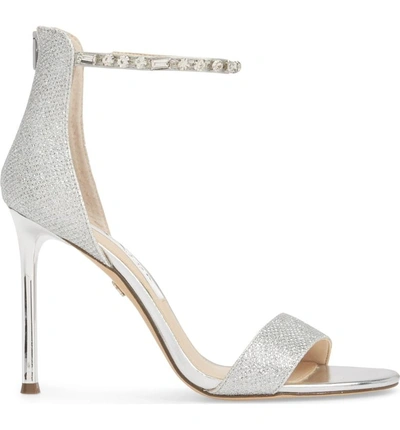 Shop Nina Deena Embellished Sandal In Silver Metallic