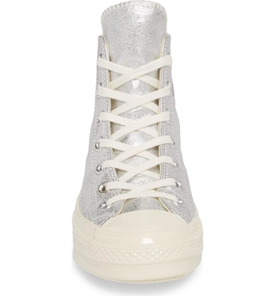 Shop Converse Chuck Taylor All Star Heavy Metal 70 High Top Sneaker In Silver Leather
