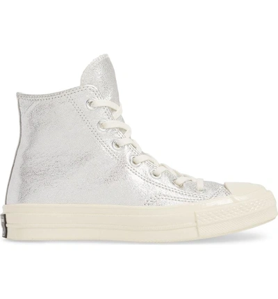 Shop Converse Chuck Taylor All Star Heavy Metal 70 High Top Sneaker In Silver Leather