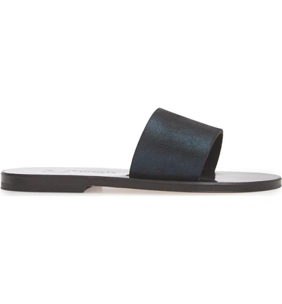 Shop Kjacques K. Jacques St. Tropez Arezzo Slide Sandal In Azul Noce Leather