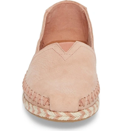 Shop Toms Deconstructed Alpargata Slip-on In Bloom Nubuck Fabric