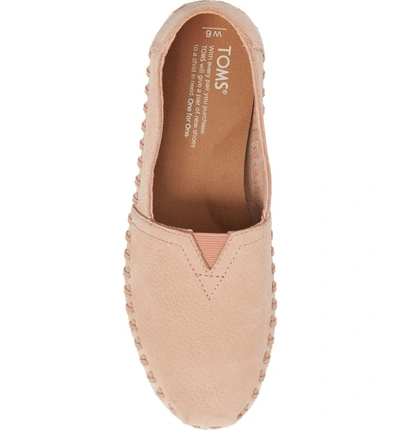 Shop Toms Deconstructed Alpargata Slip-on In Bloom Nubuck Fabric