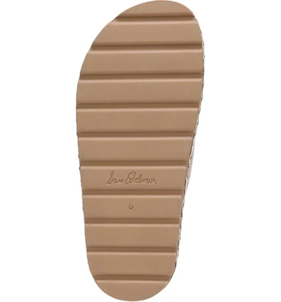 Shop Sam Edelman Sadia Slide Sandal In Molten Gold Leather