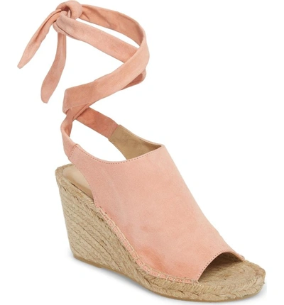 Shop Etienne Aigner Vie Espadrille Wedge Sandal In Blush Suede