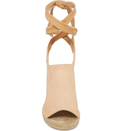 Shop Etienne Aigner Vie Espadrille Wedge Sandal In Fawn Suede