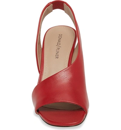 Shop Donald Pliner Ella Sandal In Brick Leather