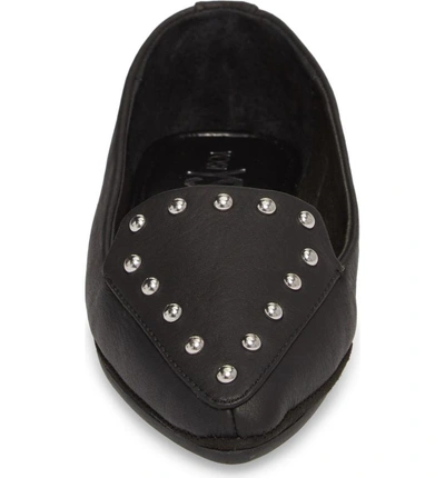 Shop Yosi Samra Vera Loafer In Black Stud Leather