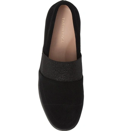 Shop Taryn Rose Greta Slip-on Sneaker In Black Suede