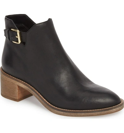 Shop Cole Haan Harrington Grand Buckle Bootie In Black Leather