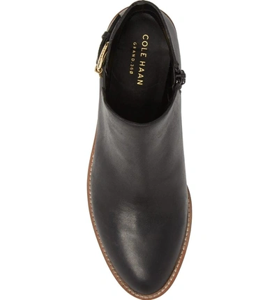 Shop Cole Haan Harrington Grand Buckle Bootie In Black Leather